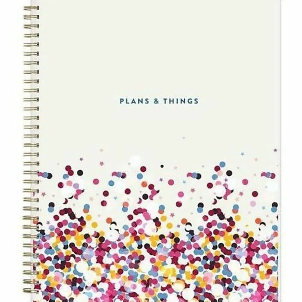 Student Planner BS Star Confetti Clear 8.5x11 AY26–27