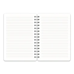 Studio Oh! Agatha Notebook, 8-1/4”L x 6-1/4”W x 5/8”D, 1 Subject, College Rule, 208 Pages, Organized Chaos (Gorgeous Gray)