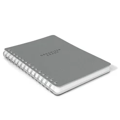 Studio Oh! Agatha Notebook, 8-1/4”L x 6-1/4”W x 5/8”D, 1 Subject, College Rule, 208 Pages, Organized Chaos (Gorgeous Gray)