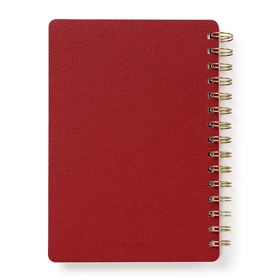 Studio Oh! Agatha Notebook, 8-1/4" x 6-1/4", College Rule, 208 Pages, Fully Booked (Cardinal)
