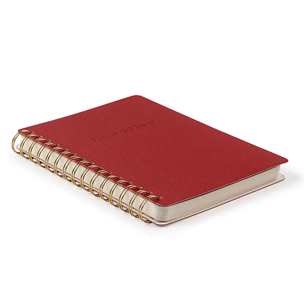 Studio Oh! Agatha Notebook, 8-1/4" x 6-1/4", College Rule, 208 Pages, Fully Booked (Cardinal)