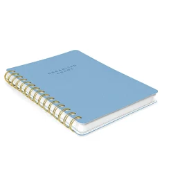 Studio Oh! Agatha Notebook, 6-1/4" x 8-1/4", Organized Chaos/Sky Blue, Total Quantity 1