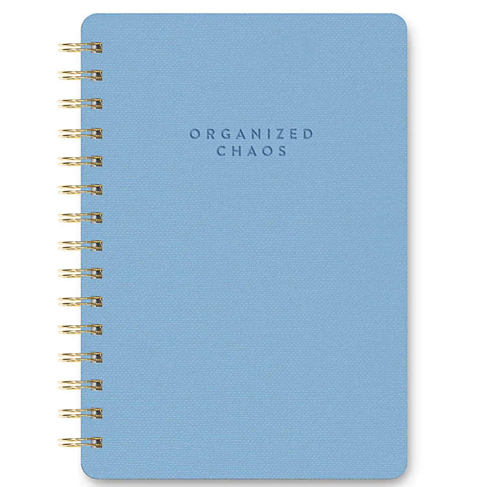 Studio Oh! Agatha Notebook, 6-1/4" x 8-1/4", Organized Chaos/Sky Blue, Total Quantity 1