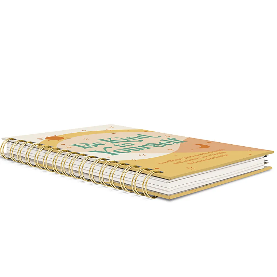 Studio Oh! Be Kind to Yourself Self-Care Guided Journal, 6-1/8" x 8-3/4", 5 Subject, 144 Pages, Multicolor