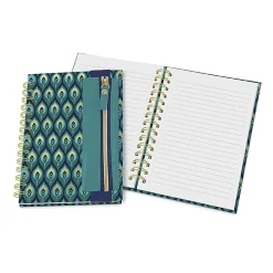 Studio Oh! Oliver Notebook With Pen Pocket, 8-1/4" x 5-3/4", 160 Pages, Cascadian Plumes, Total Qty 1