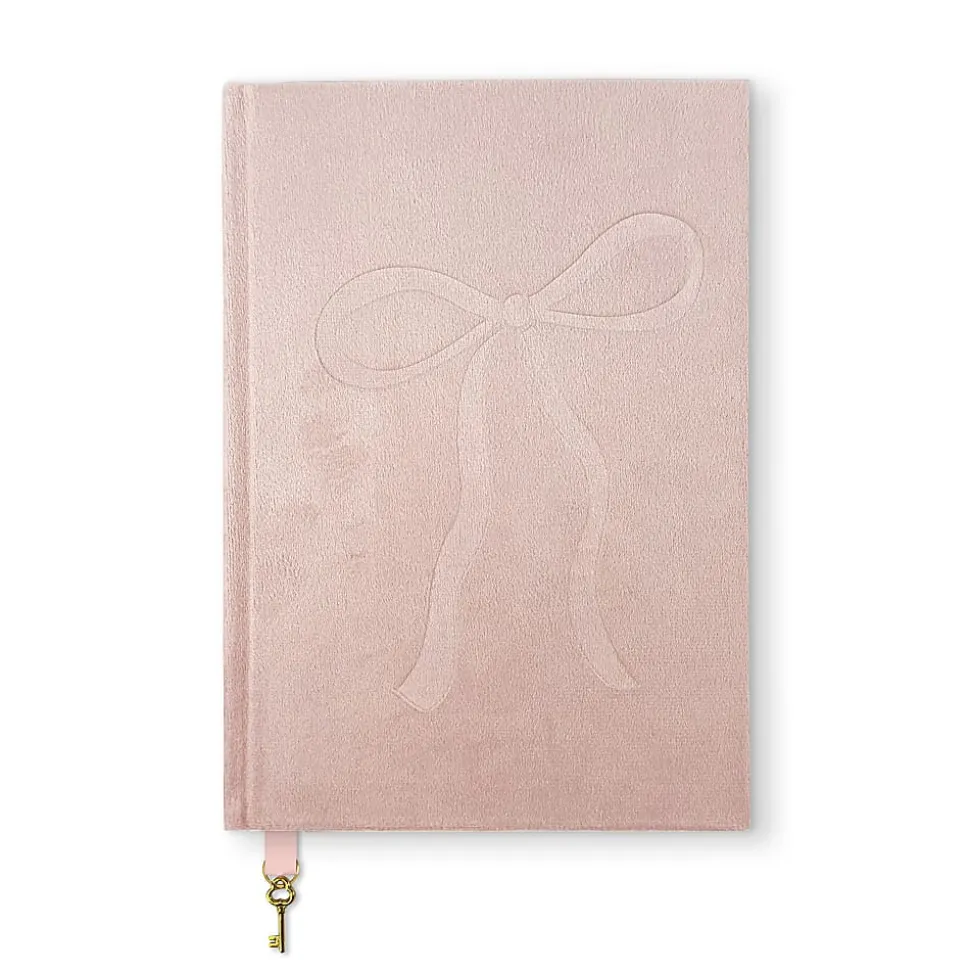 Studio Oh! Olivia Velvet Journal, 5-13/16" x 8-1/4", Sweetheart Pink, Total Quantity 1