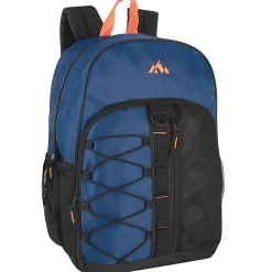 Summit Ridge Bungee Backpacks, Assorted Colors, Case Of 24 Backpacks, 2938Q24