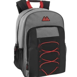 Summit Ridge Bungee Backpacks, Assorted Colors, Case Of 24 Backpacks, 2888Q24