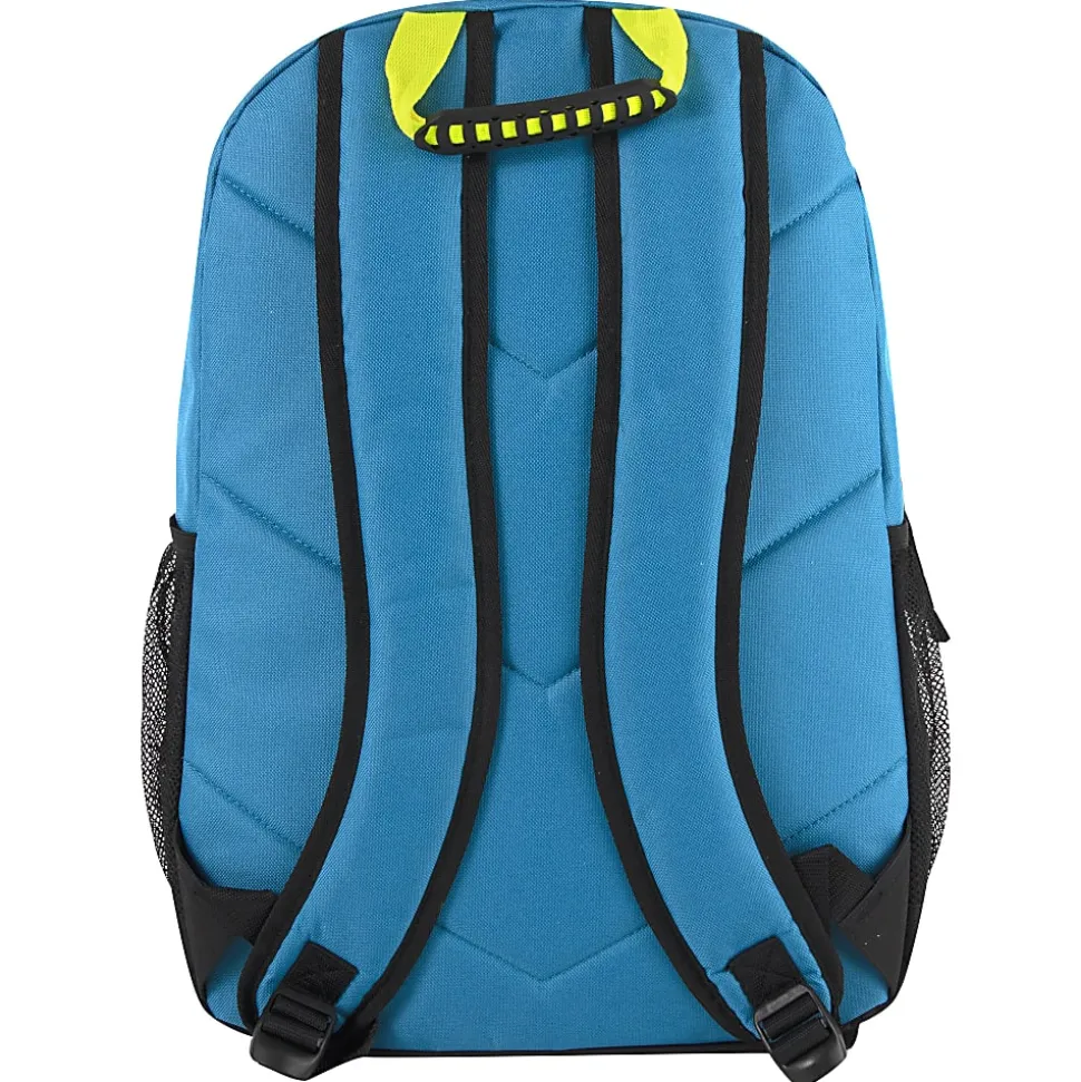Summit Ridge Bungee Backpack With 17" Laptop Pocket, Blue