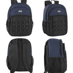 Summit Ridge Daisy Chain Backpacks, Black/Navy, Total Qty 24