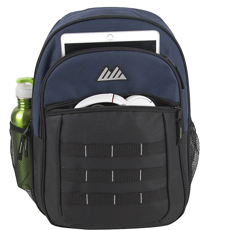 Summit Ridge Daisy Chain Backpacks, Black/Navy, Total Qty 24