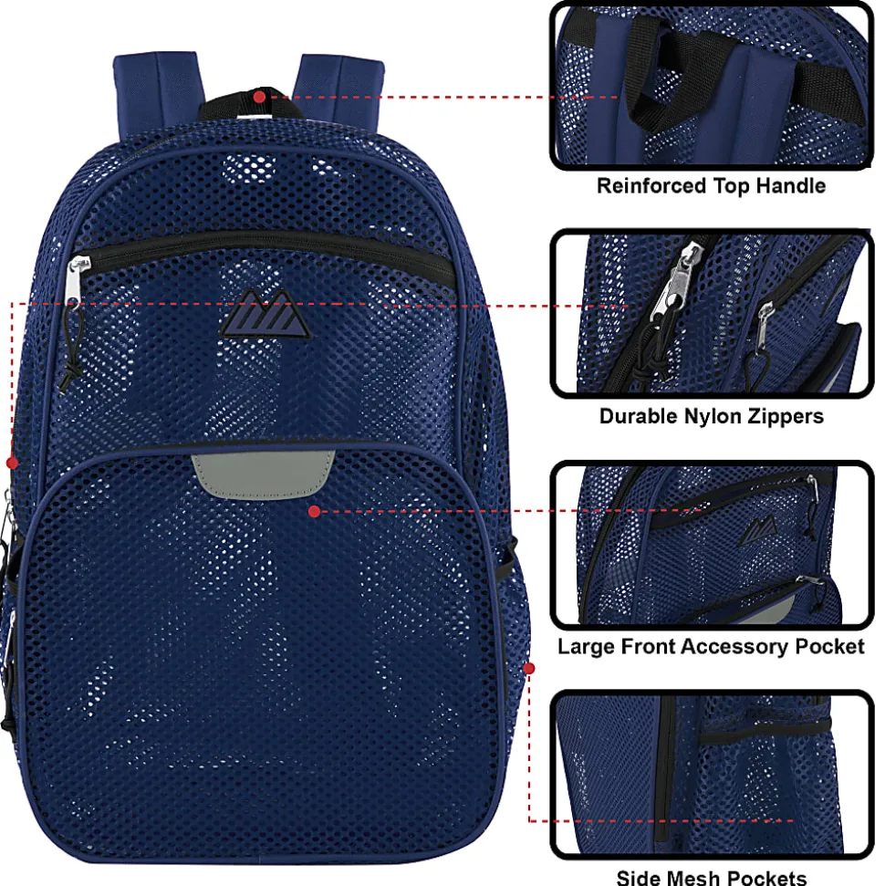Summit Ridge Mesh Backpack, Blue