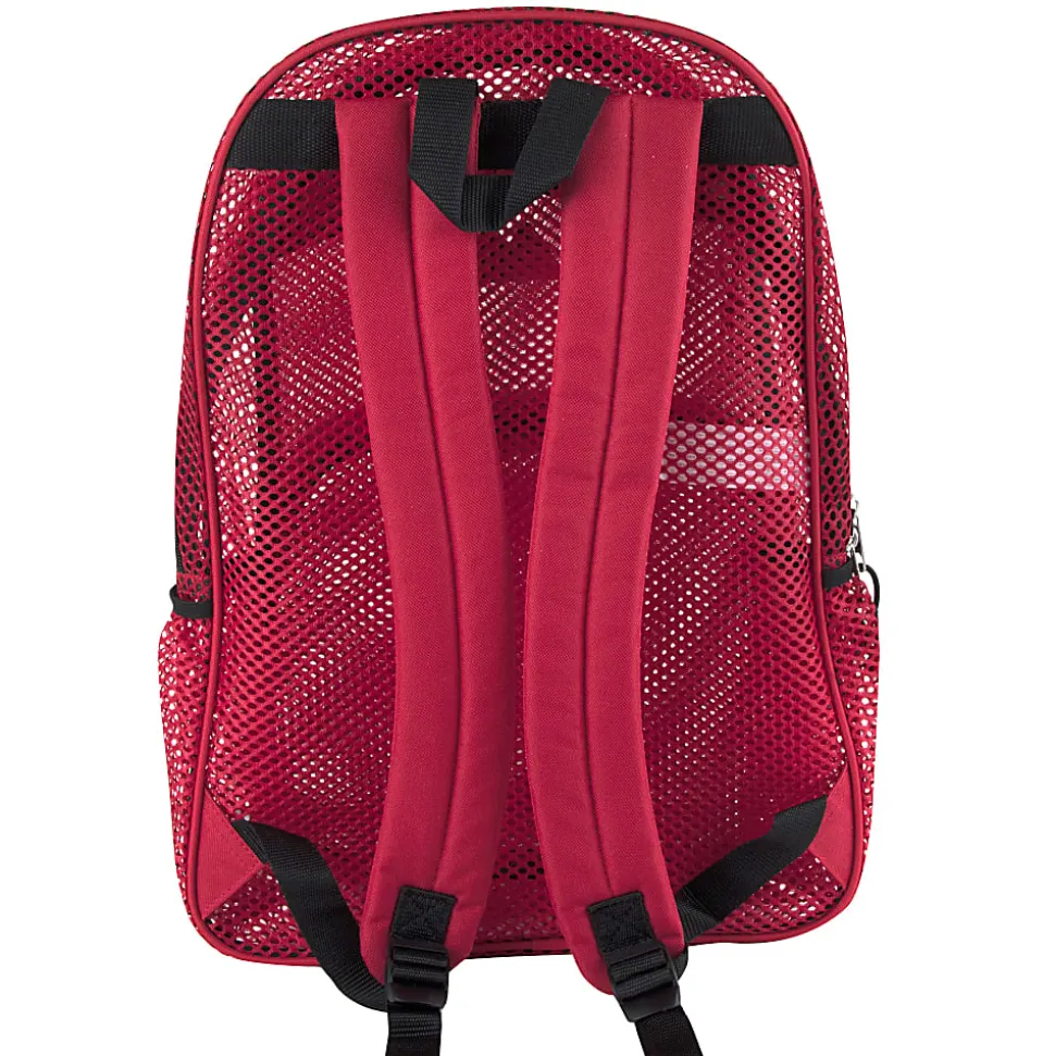 Summit Ridge Mesh Backpack, Red