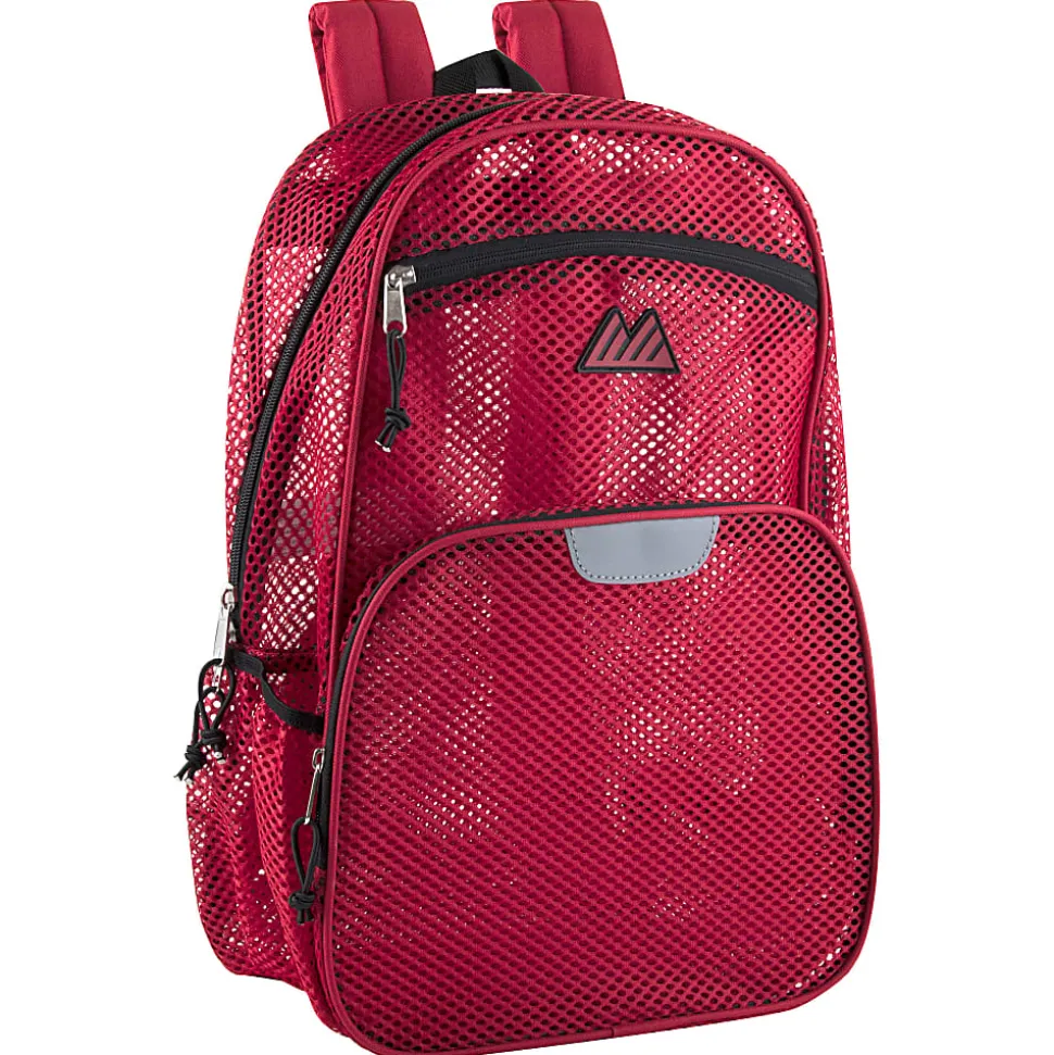 Summit Ridge Mesh Backpack, Red