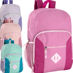Summit Ridge Multi Pocket Backpacks, Assorted Colors, Pack Of 24 Backpacks, 2509Q24