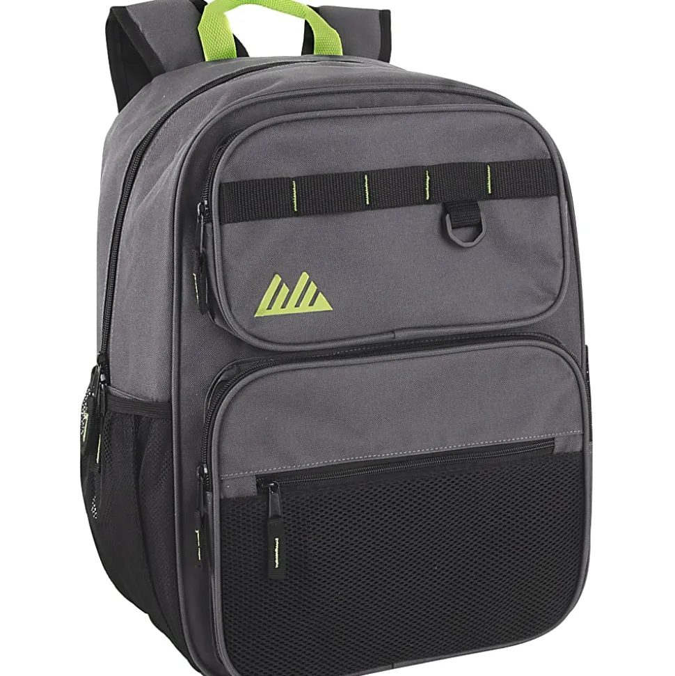 Summit Ridge Multi-Pocket Backpacks, Assorted Colors, Case Of 24 Backpacks, 2939Q24