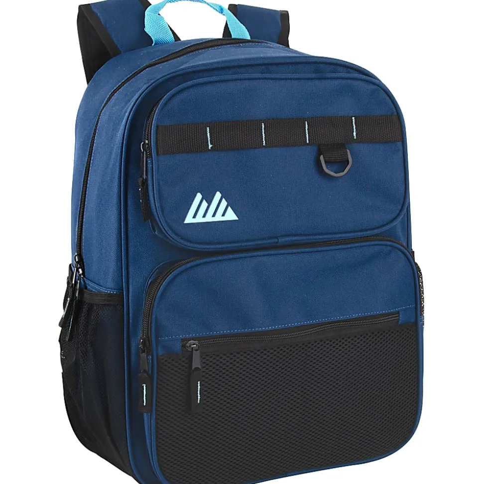 Summit Ridge Multi-Pocket Backpacks, Assorted Colors, Case Of 24 Backpacks, 2939Q24