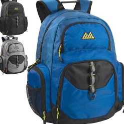 Summit Ridge Multi-Pocket Daisy Chain Backpacks With 17