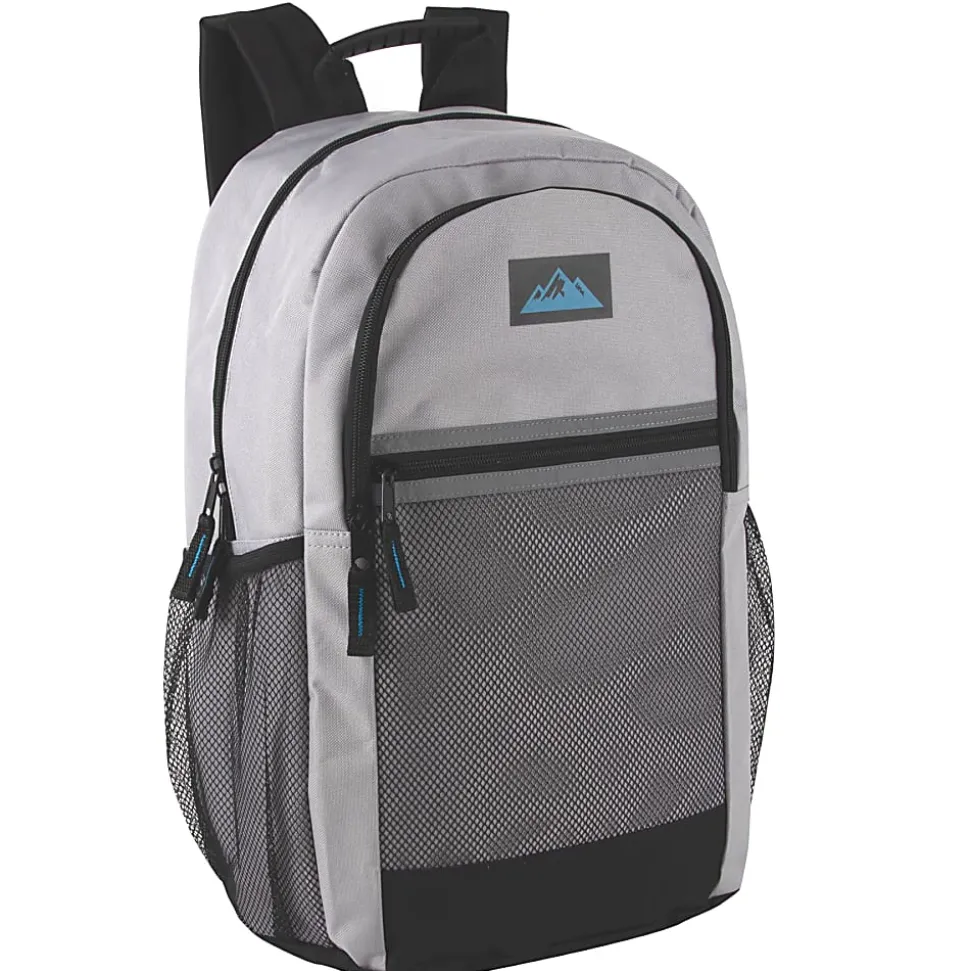 Summit Ridge Multi-Pocket Reflective Backpacks With 30-Piece School Supply Kits, Assorted Colors, Total Qty 12