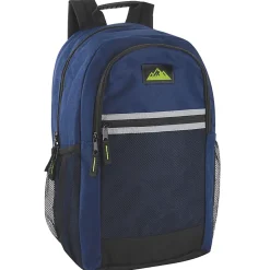 Summit Ridge Multi-Pocket Reflective Backpacks With 30-Piece School Supply Kits, Assorted Colors, Total Qty 12