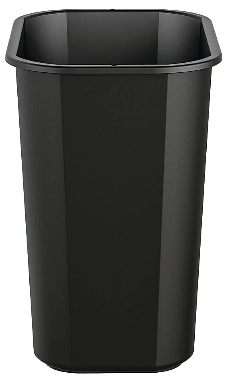 Suncast Commercial Desk-Side Rectangular Resin Trash Cans, 3 Gallons, Black, Pack Of 12 Trash Cans
