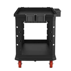 Suncast Commercial Heavy-Duty Plus 2-Shelf Utility Cart, 34-13/16