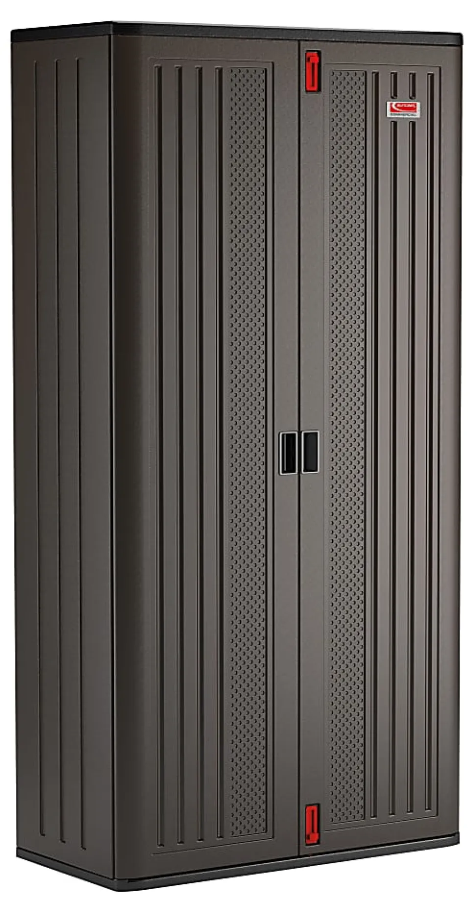 Suncast Commercial Mega Tall Storage Cabinet, 4 Shelves, Gray