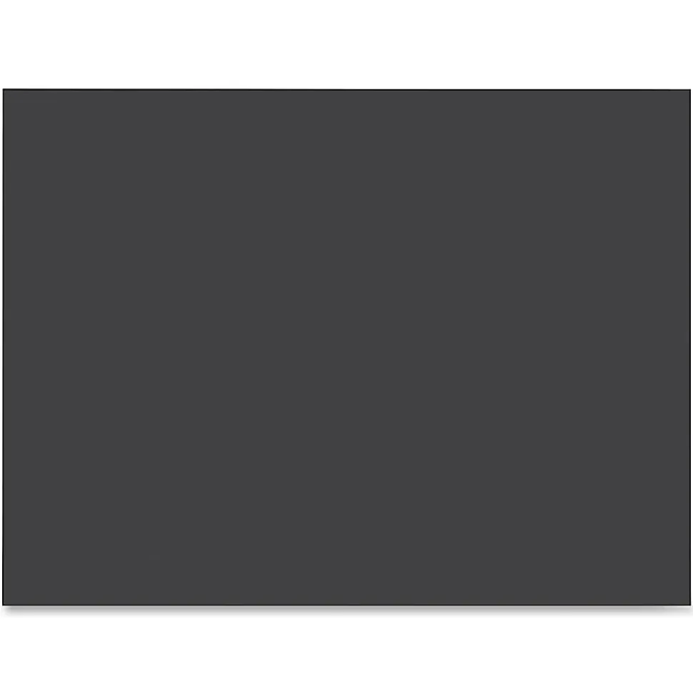 SunWorks® Construction Paper, 9" x 12", Black, Pack Of 50