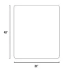 SuperGrip Multi-Surface Vinyl Chair Mat for Carpet or Hard Floor 36" x 48" Clear