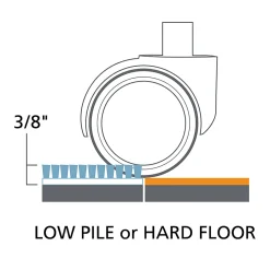 SuperGrip Multi-Surface Vinyl Chair Mat for Carpet or Hard Floor 36