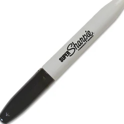 Super Sharpie® Permanent Markers, Black, Pack Of 6 Markers