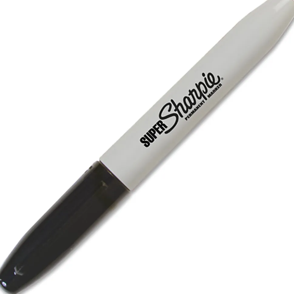 Super Sharpie® Permanent Markers, Black, Pack Of 6 Markers
