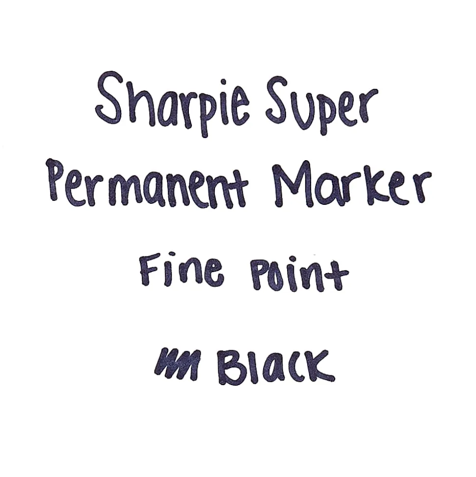 Super Sharpie® Permanent Markers, Black, Pack Of 6 Markers
