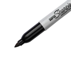 Super Sharpie® Permanent Markers, Black, Pack Of 6 Markers