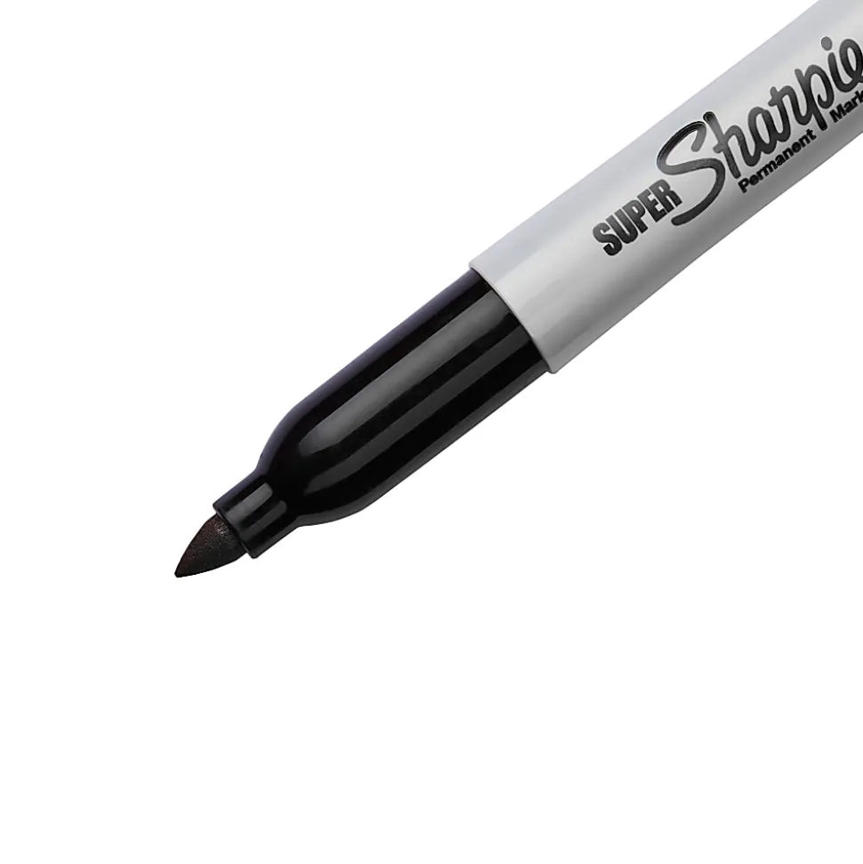 Super Sharpie® Permanent Markers, Black, Pack Of 6 Markers