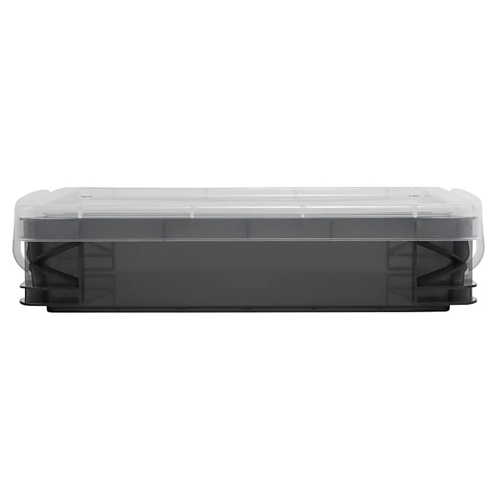 Super Stacker Document Box, 3-7/16”H x 10-1/2”W x 14-1/2”L, Gray