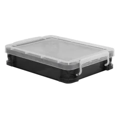 Super Stacker Document Box, 3-7/16”H x 10-1/2”W x 14-1/2”L, Gray