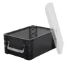 Super Stacker Large Storage Box 6-1/2" H x 10-1/5" W x 14-1/2" L Clear
