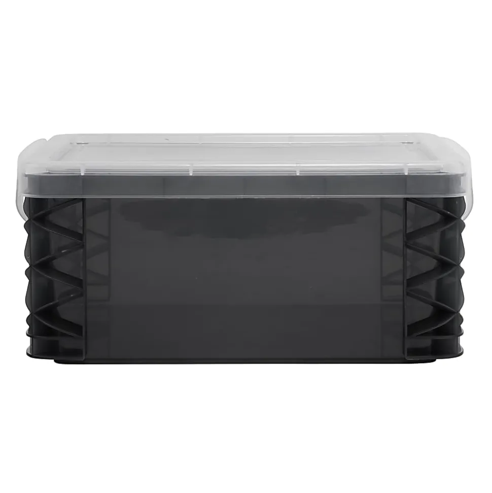 Super Stacker Large Storage Box 6-1/2" H x 10-1/5" W x 14-1/2" L Clear