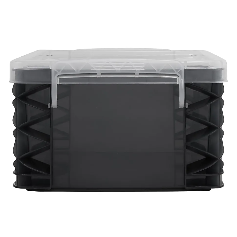 Super Stacker Large Storage Box 6-1/2" H x 10-1/5" W x 14-1/2" L Clear