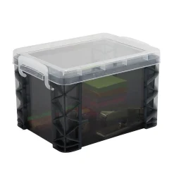Super Stacker Storage Box, 6-1/2”H x 7-3/8”W x 10”L, Gray