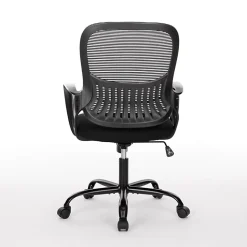 Sweetcrispy Ergonomic Mesh Mid-Back Task Chair, Black