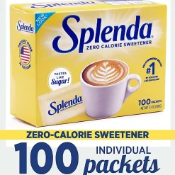 Sweetener Packets, Splenda, Box Of 100 Packets