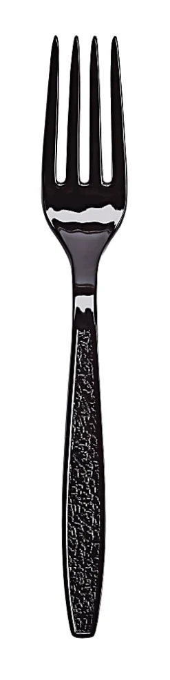 Sweetheart Heavyweight Plastic Forks, Black, Pack Of 1,000