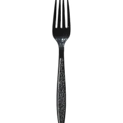 Sweetheart Heavyweight Plastic Forks, Black, Pack Of 1,000
