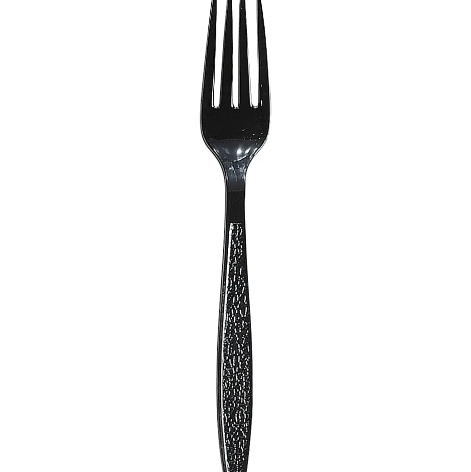 Sweetheart Heavyweight Plastic Forks, Black, Pack Of 1,000