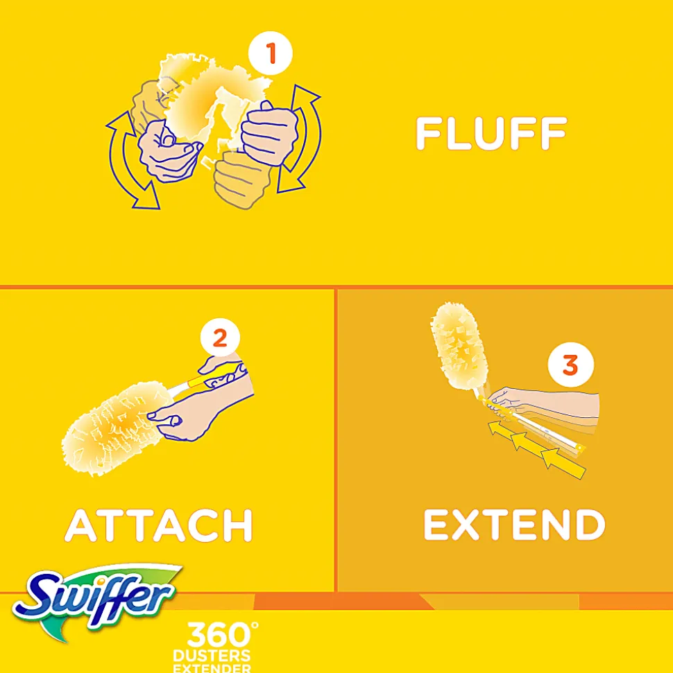 Swiffer® Extension-Handle Duster Kits, 3' Handle, Case Of 6
