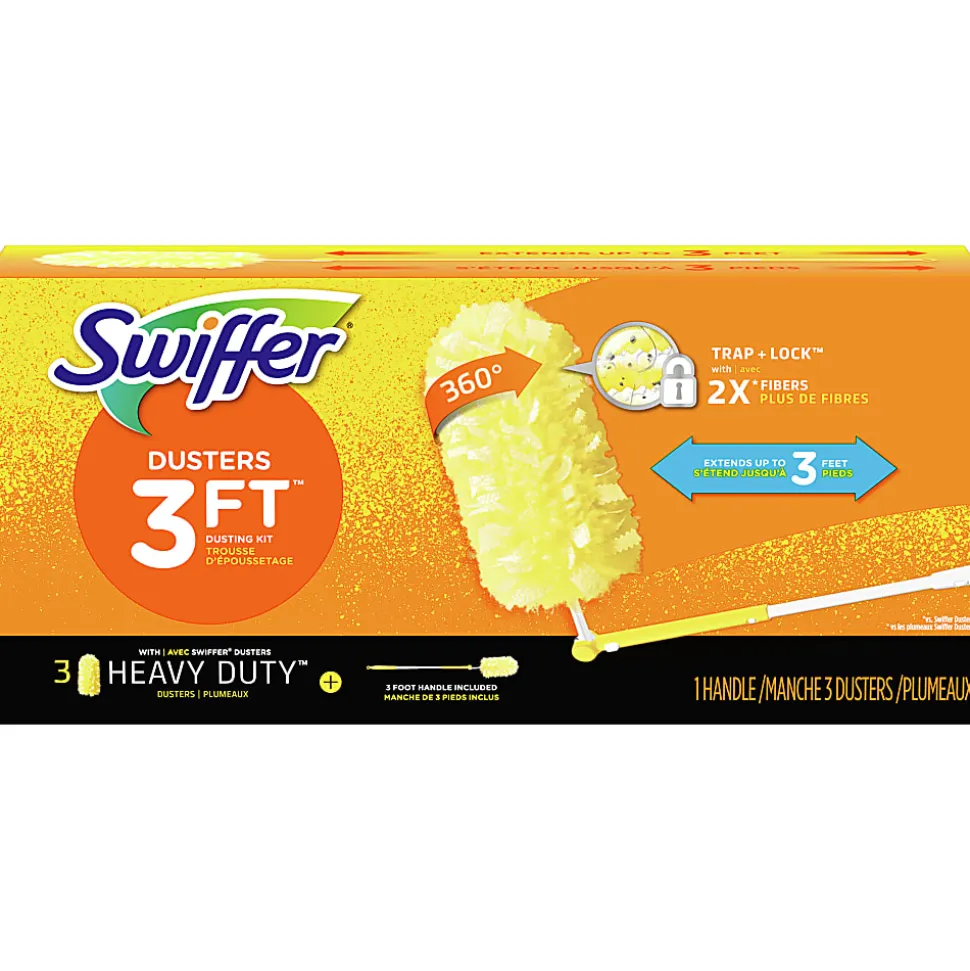 Swiffer® Extension-Handle Duster Kits, 3' Handle, Case Of 6