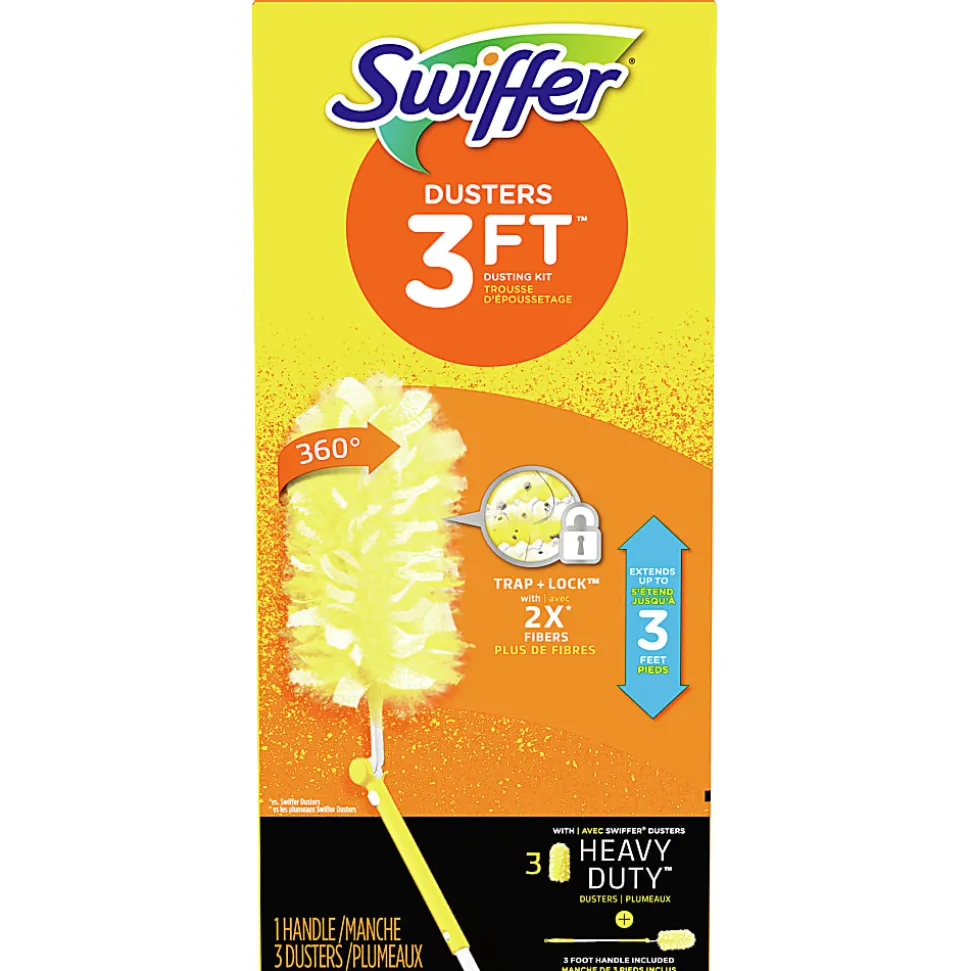 Swiffer® Extension-Handle Duster Kits, 3' Handle, Case Of 6