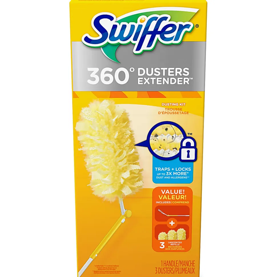 Swiffer® Extension-Handle Duster Kits, 3' Handle, Case Of 6